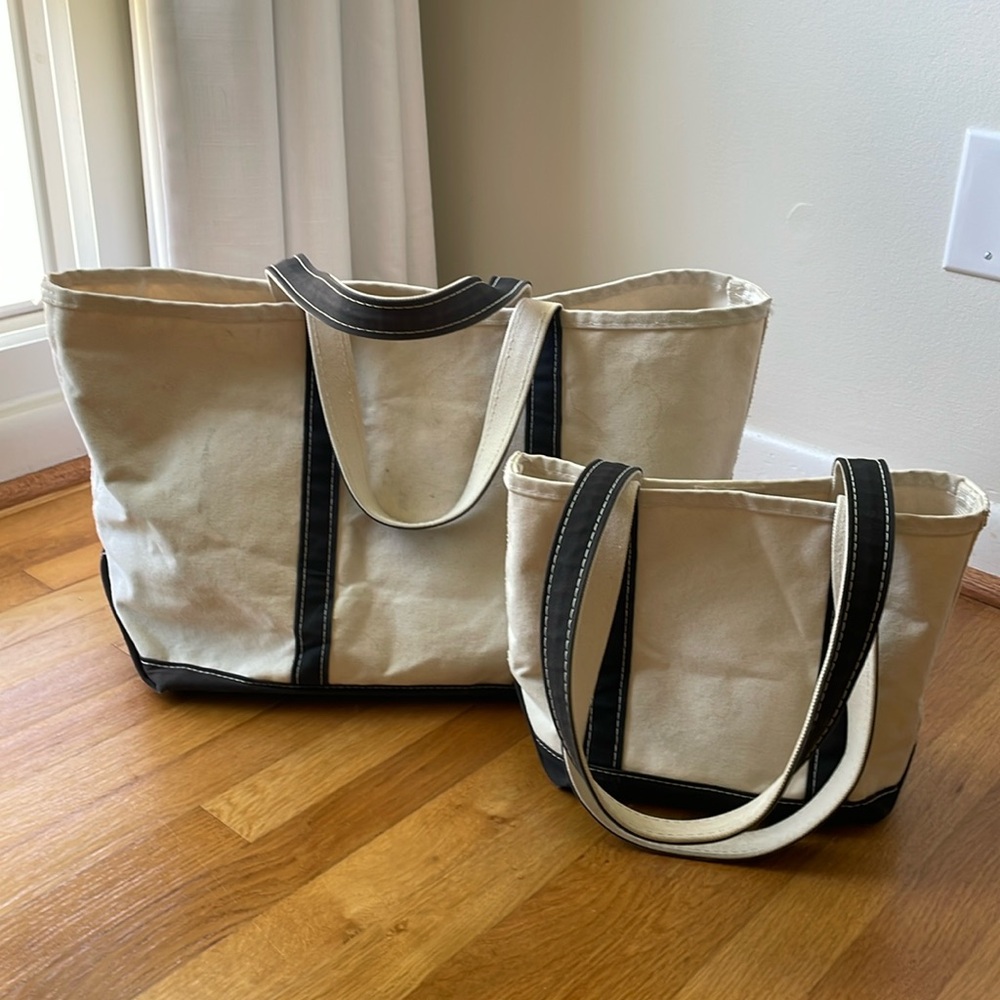 LL Bean boat and tote set